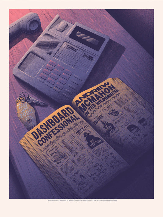 Hello Gone Days - Screen Printed Tour Poster